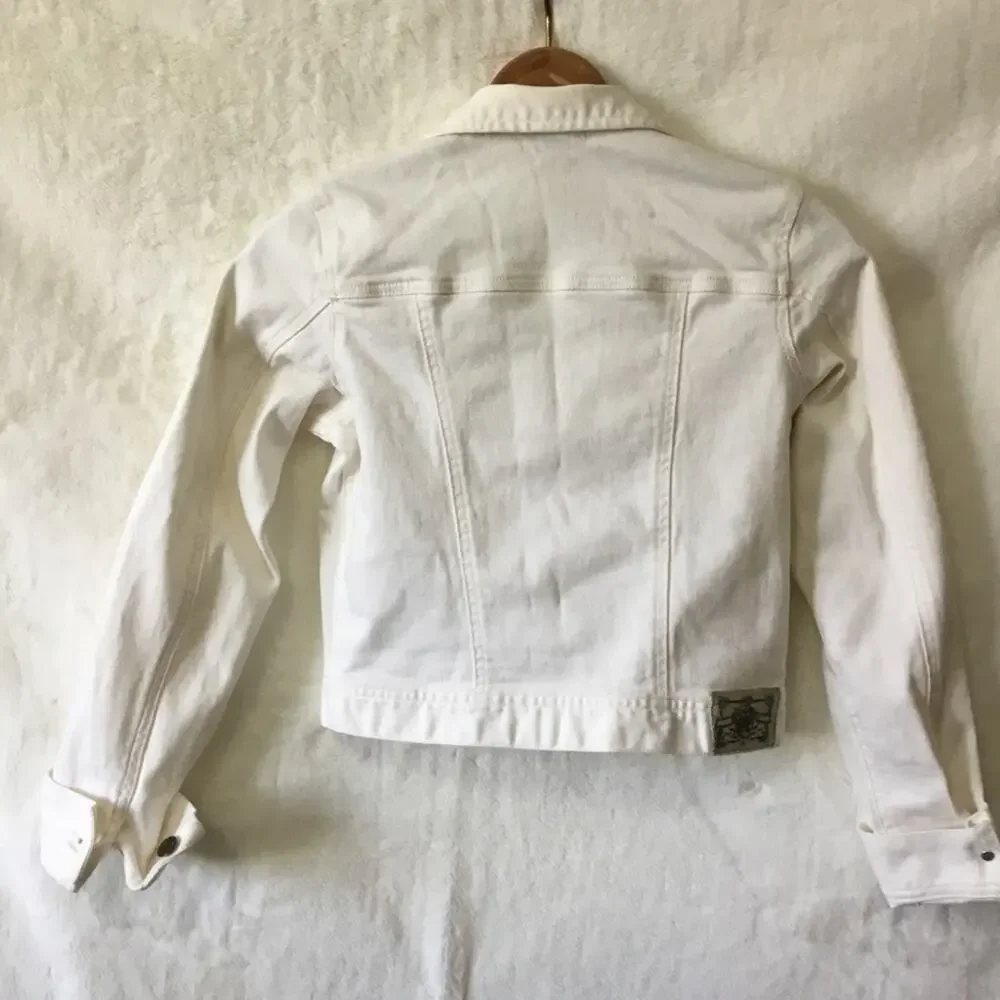 Ralph Lauren Girl White Cropped Denim Jacket